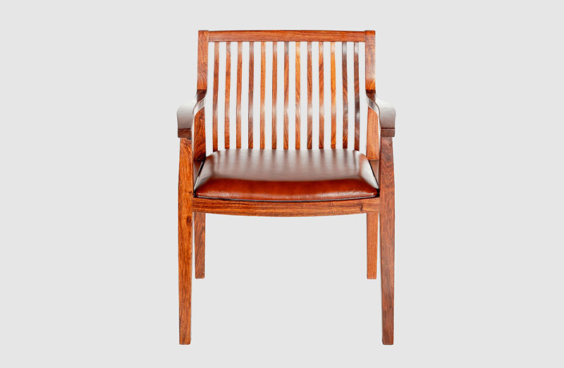 上栗中式实木大方椅家具效果图